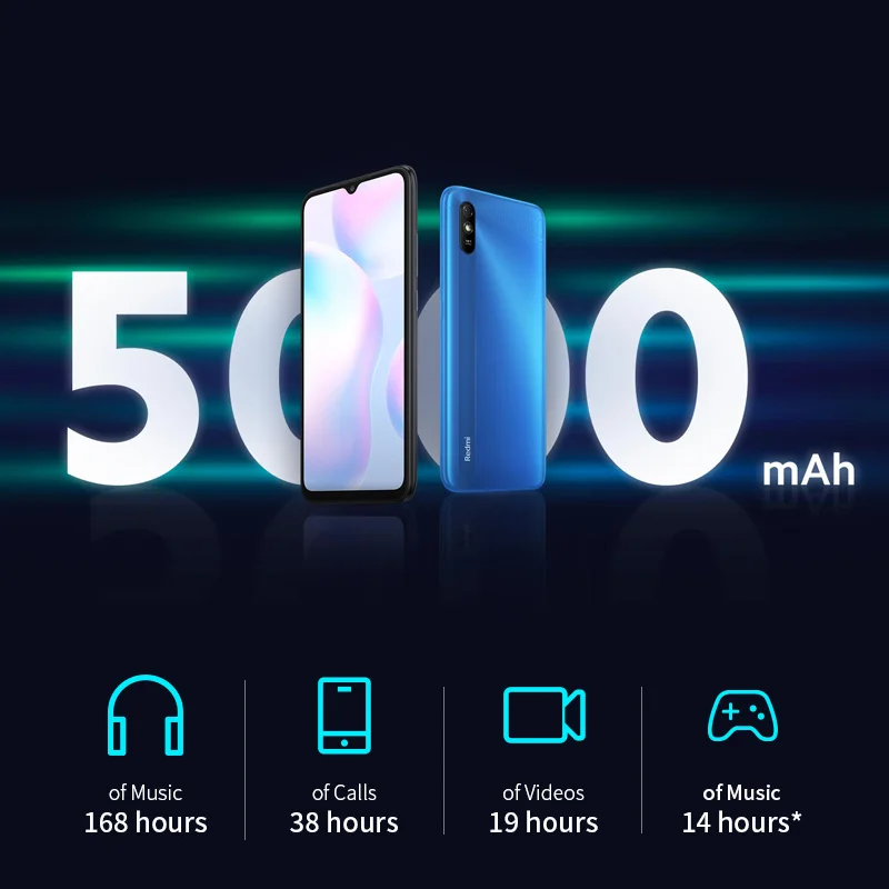 Original Xiaomi Redmi 9A/10A Global Firmware Smartphone 4GB+64GB/128GB Unlocked Xiaomi Smart Phone Free Case Glass Film Cellular