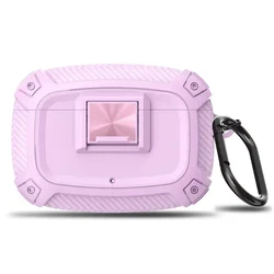 CoverJoy Carbon Fiber Shockproof Case with Safety Lock - Conjoined Body Design (Pink)
