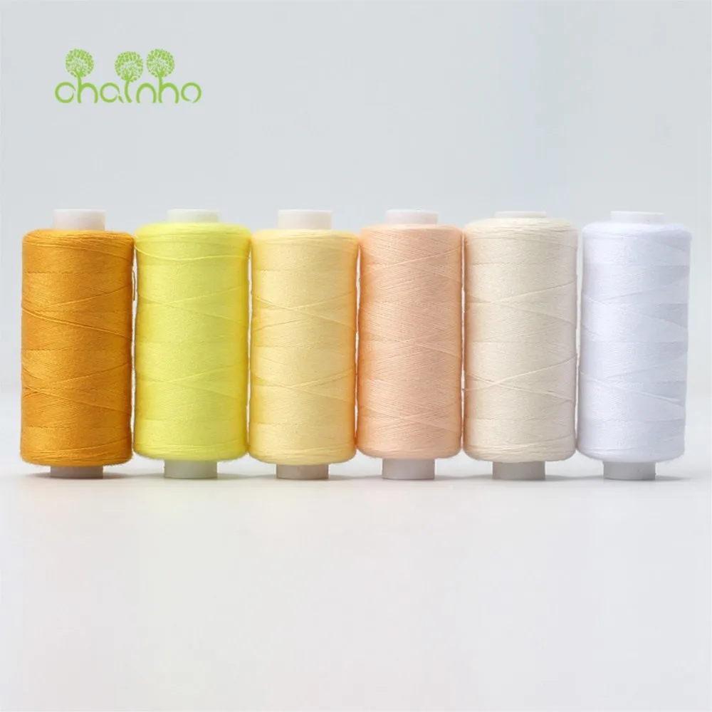 Chainho,Household 40S/2 Polyester Sewing Thread,Suitable For DIY Needlework & Sewing Machine,36 Color Available,400 Yard/Spool