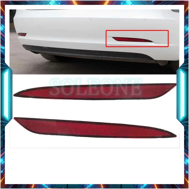 후면 범퍼 반사판 조명 조각 경고등 1495817-00-C 1495818-00-C Tesla Model Y 2021-2023