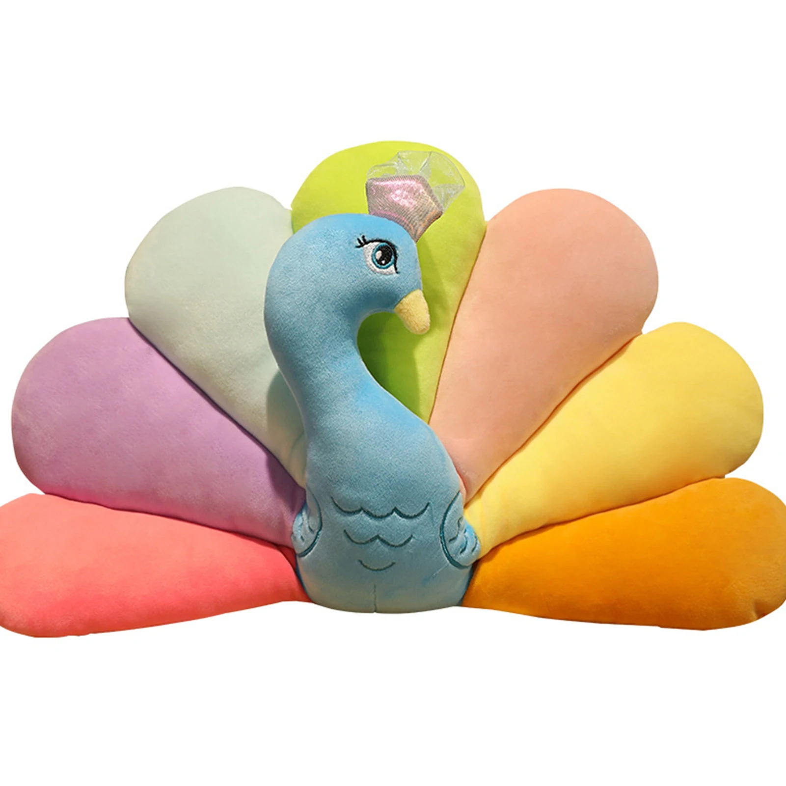 Cute Peacocks Stuffed Toy For Kid Soft Cuddly Friend Baby Cushion Doll Gifts playtoday комплект для мальчиков best friend baby boy футболка брюки