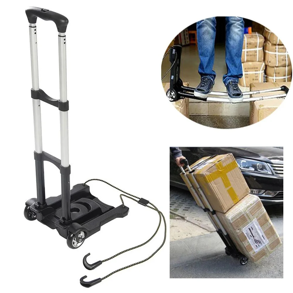Carrello Per Trasporto Pieghevole 150 Kg In Alluminio Argento