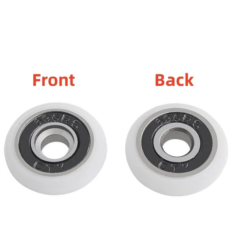 4Pcs Shower Door Rollers Pulley Bathroom Sliding Glass Door Wheels Sliding Wheel Rollers 19/23/25mm Bathroom Accessories