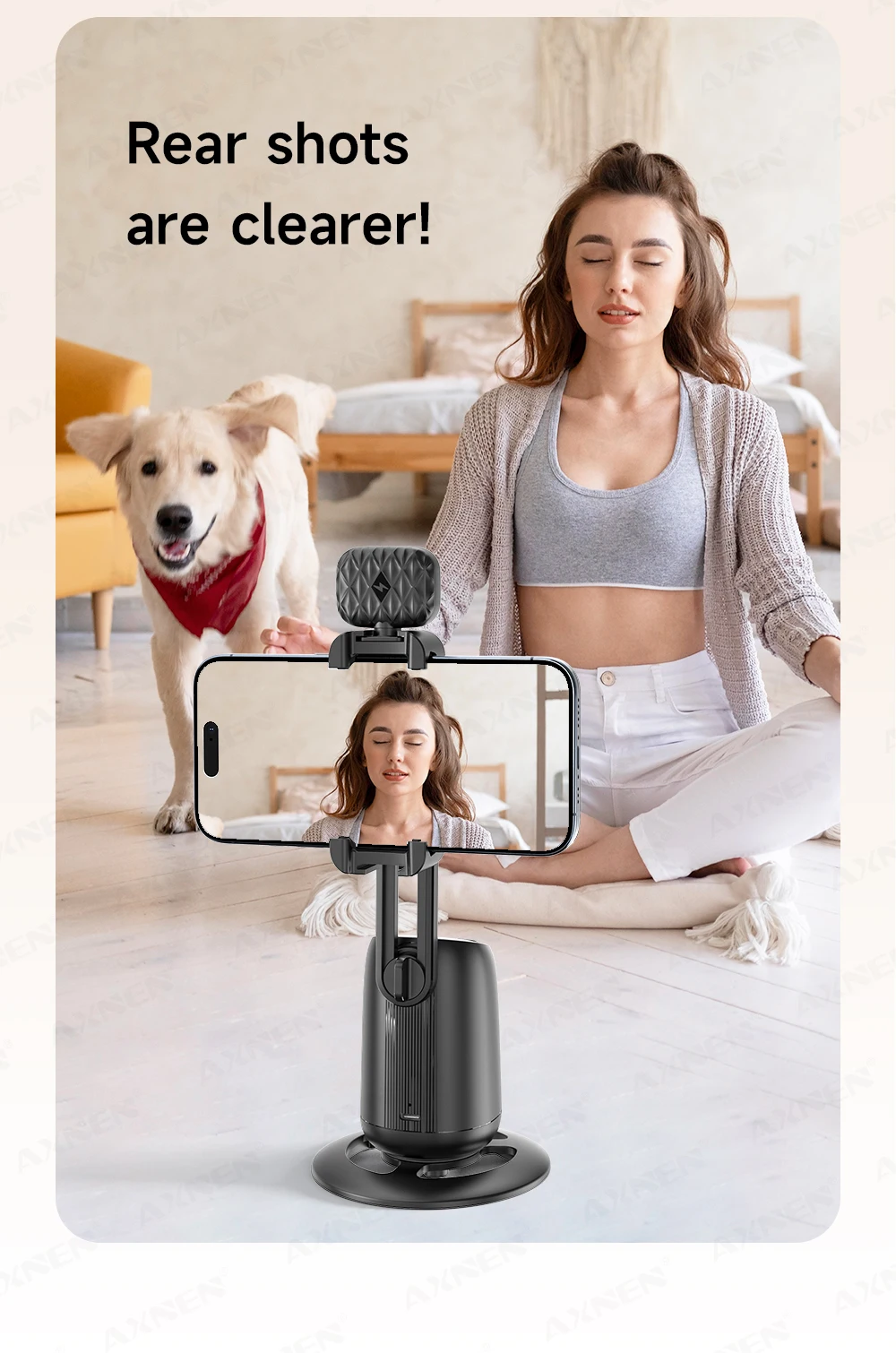 360°Rotating P05 AI Face Tracking Desktop Gimbal Stabilizer Intelligent Follow Shoot Gesture Control