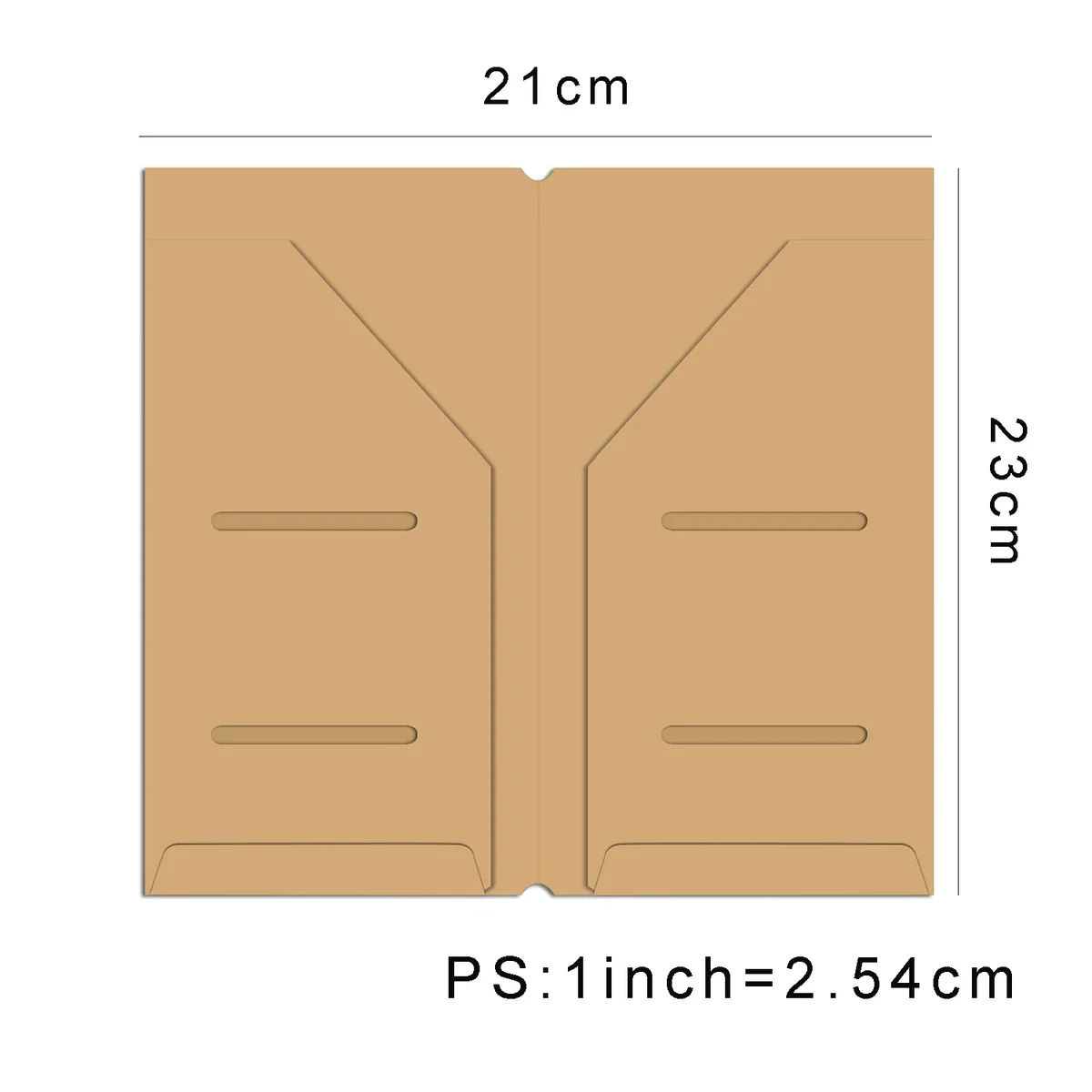 Kraft Paper File Holder Travel Journal Notebook Planner Accessories Regular Passport size Card Holder Pocket Storage Stationery file bag