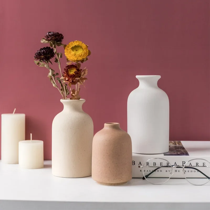 Simple Ceramic Vase Dining Table Decorations Wedding Decorations Nordic Home Living Room Decorations Vase 2