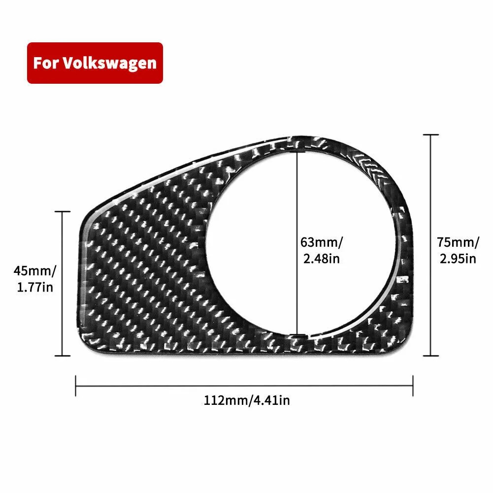 

Garnish Headlight Switch Cover High Temperature Resistance Waterproof Carbon Fiber Cover Durable Headlight Switch For Golf 7