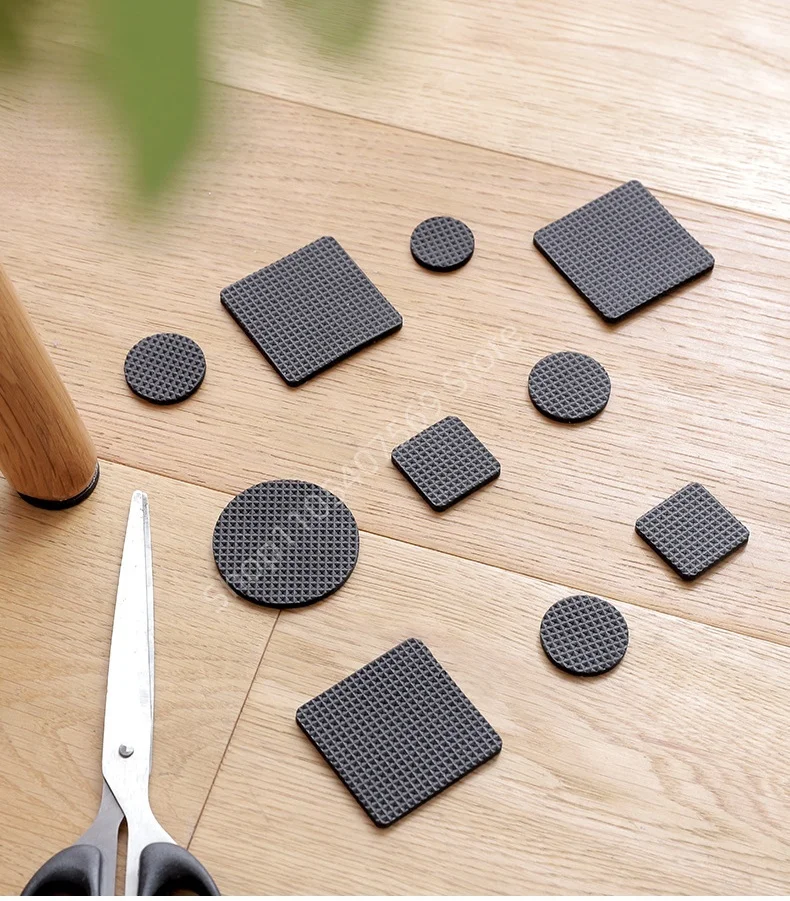 Self-Adhesive Anti-Skid Furniture Leg Protectors - Scratch-Resistant Pads