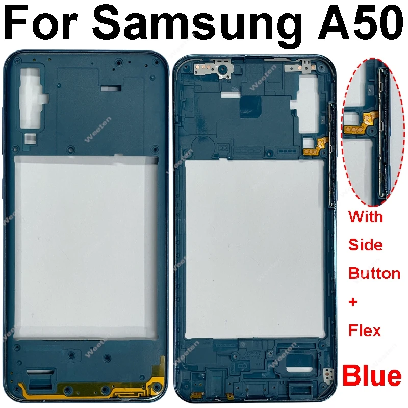 삼성 갤럭시 미들 프레임 하우징 케이스, 미들 프레임 베젤 미들 플레이트 교체 수리 부품, A20, A30, A40, A50 용