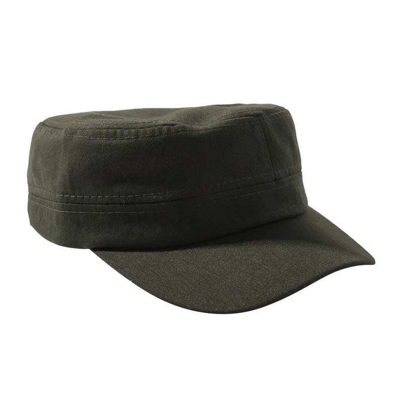 1 Stück Modische Unisex-Mütze in Fünf Farben, Verstellbar, Klassischer Stil, Schlichte Flache Vintage-Armeemütze, Kadetten-Militärpatrouillenmütze – Detail 29