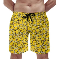 Summer New 3D Printed Cute Animal Yellow Duck Beach Shorts For Men Kid Funny Streetwear Swimming Trunks Fashion Cool Short Pants 2