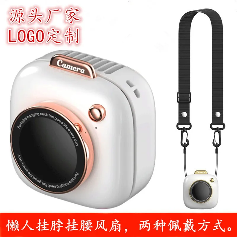 

You'er New Portable Camera Neck And Waist Sports Mini Lazy Man Hanging Rope Charging Small Fan Gift