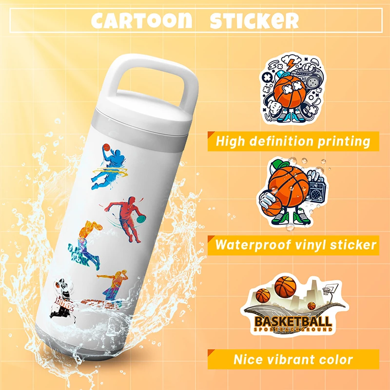 Basketball stickers 50pcs For Water Cup Computer Phone Luggage