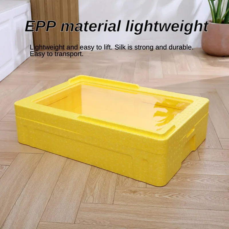 Outdoor Refrigerated Commercial for Tiramisu Cake Special Transparent box cover Layered Stacking EPP Food Grade Cold Storage Bo