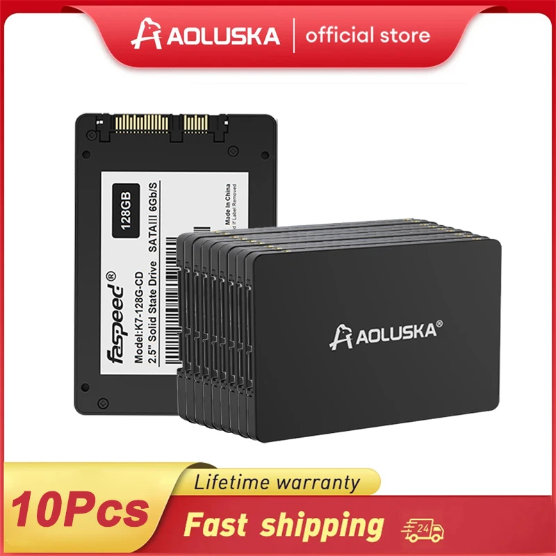 Aoluska 10Pcs 2.5 Sata 3 Ssd 512Gb 256Gb 240Gb Laptop Desktop Solid State Drive 480Gb 500Gb 1Tb 128Gb 120Gb Disco Rigido Ad Alta Velocità