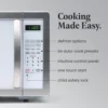 NEW Countertop Microwave 1000 Watts, 1.1 cu ft - Microwave Oven With LED Lighting and Child Lock - Perfect for Apartments 3
