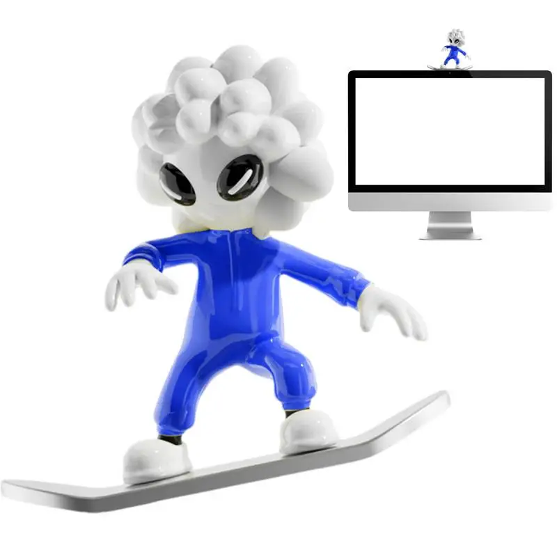 

Украшение для приборной панели, скейтборда, скользящая фигурка, мультяшное украшение для приборной панели, улучшение безопасности при вождении, украшение для автомобиля