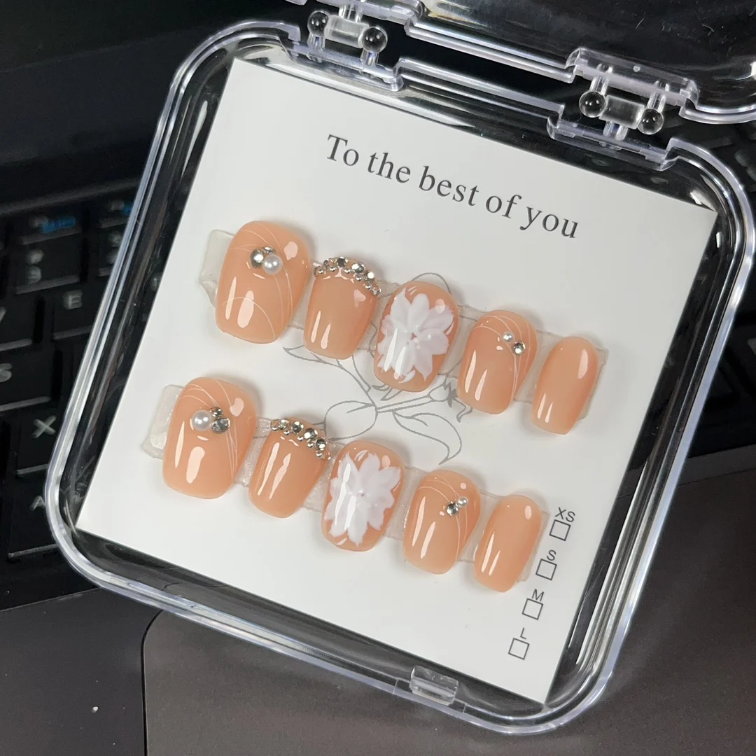 

Wholesale 100% Handmade Press On Nails Colorful Whitening Cute Removable Reusable with Premium Quality.No.19639
