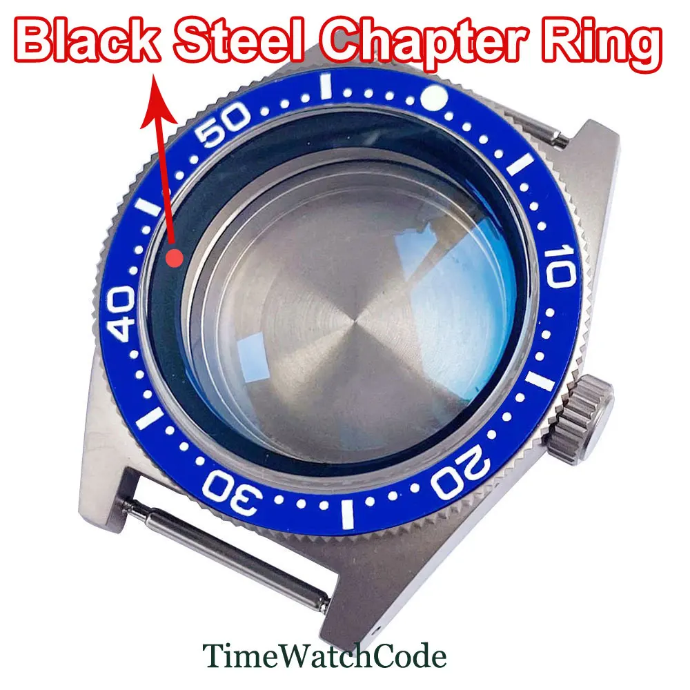 Titanium Watch Case with Anti-allergy AR Domed Sapphire Crystal and 30ATM Waterproofing