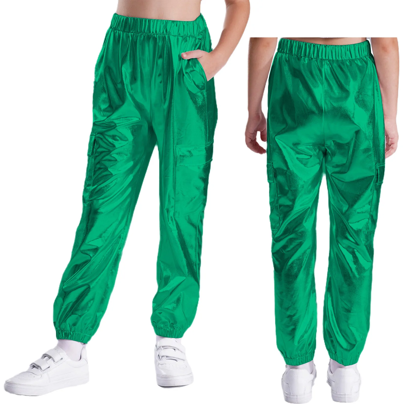 Pantalon De Ballet Enfant à Paillettes - Taille élastique - Pour Fête, Anniversaire, Spectacle - Fille Et Garçon