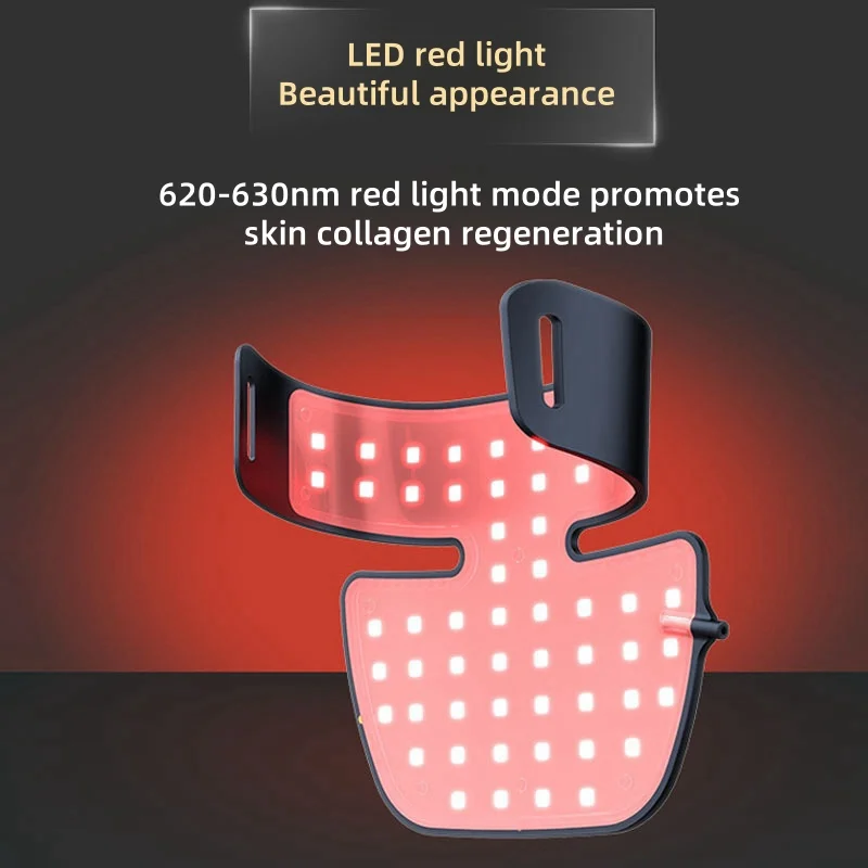 LED photon neck beauty device LED Photon Beauty Mask Skin Rejuvenation Home Face Lifting Whitening Skin Care Beauty Mask