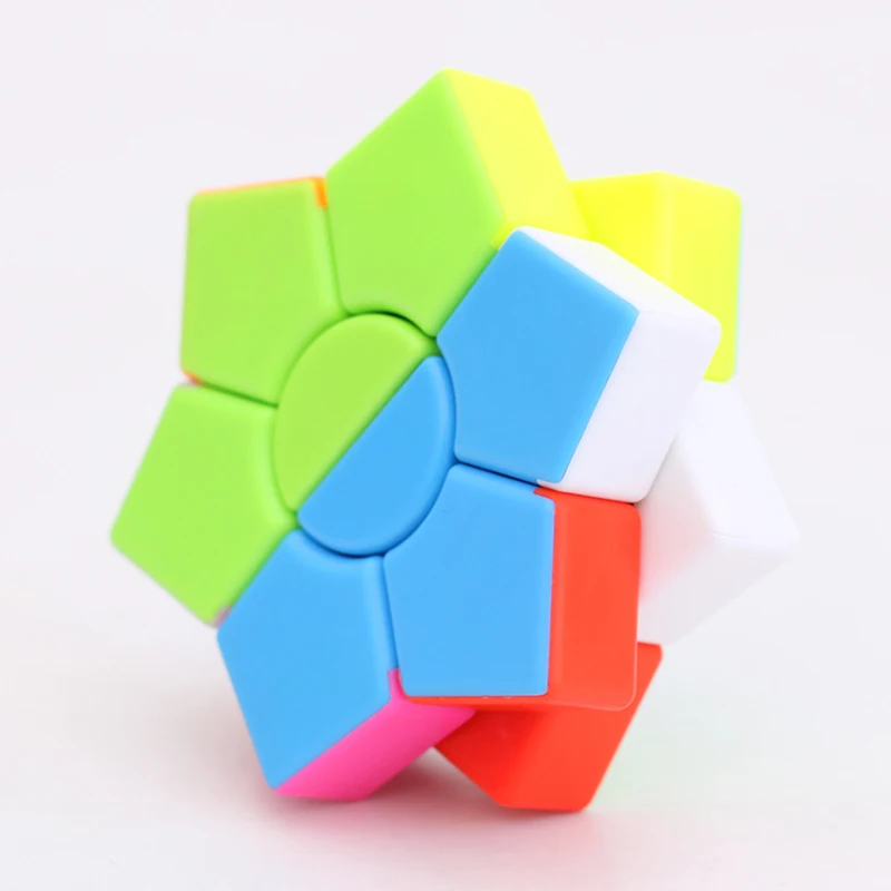 Hexagram two-layer 3x3x3  Square Hexagon Speed Magic Cube Twist Puzzle Educational Colorful Puzzle Professional Magic Photo Cube