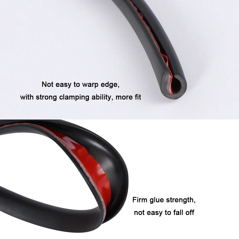 Car Door Edge Protector 5M Transparent Car Door Edge PVC Scratch Protector Strips Car Anti-collision Sealing Strip Door Anti-scratch Transparent Strip
