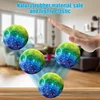 12Pcs Colorful High Resilience Hole Ball Toy Soft Bouncy Ball Anti Fall Moon Shape Porous Extreme  for Kids Outdoor Games Toys 3