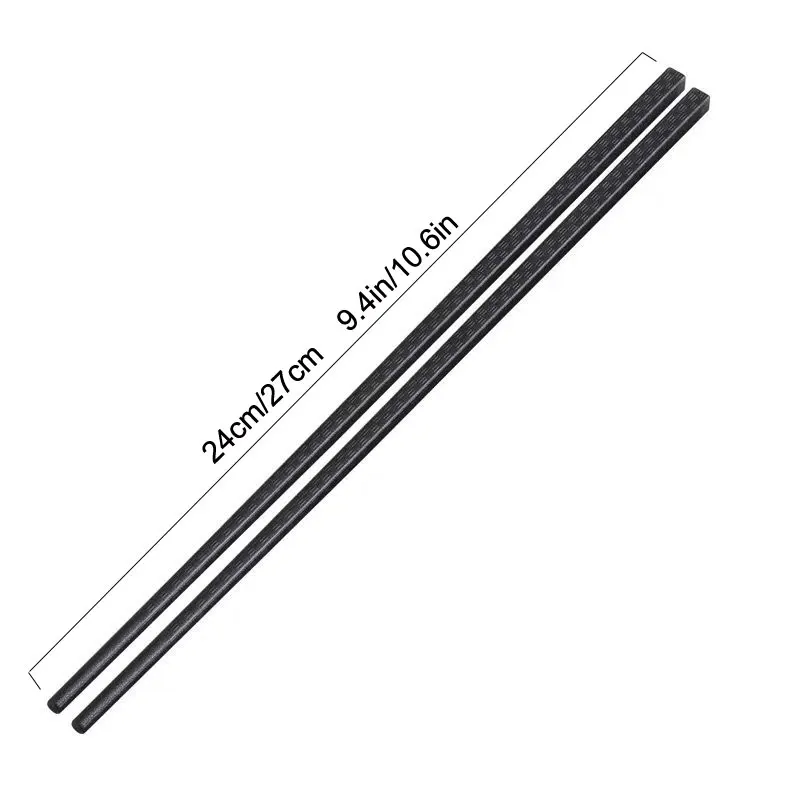 Fiberglass Chopsticks 10 Pairs of Reusable Fiberglass Chopsticks 24/27 Cm Sushi Ramen Sticks Tableware Family Gifts