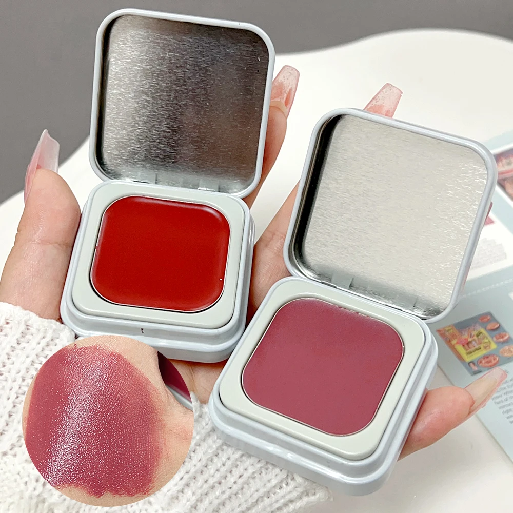 Multi-purpose Blush Lipstick Cream Waterproof Lasting Brightening Moisturizing Lip Cheek Balm Face Blusher Girls Korean Cosmetic 4
