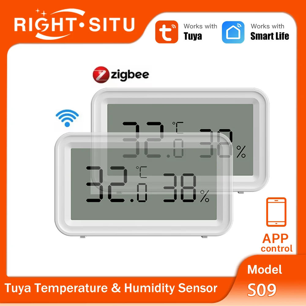 Tuya Zigbee WiFi 온도 및 습도 센서 앱 원격 제어 SmartLife는 Yandex Alexa와 함께 작동합니다.