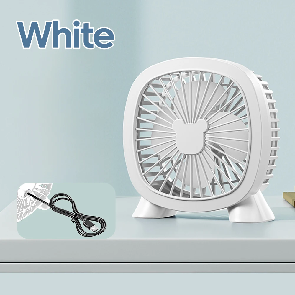 Portable USB-Powered Mini Desk Fan for Home, Office, and Travel