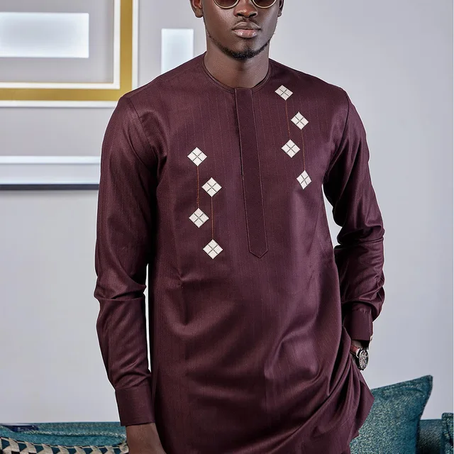 Adeyemi Embroidered Dashiki Outfit - Image 5