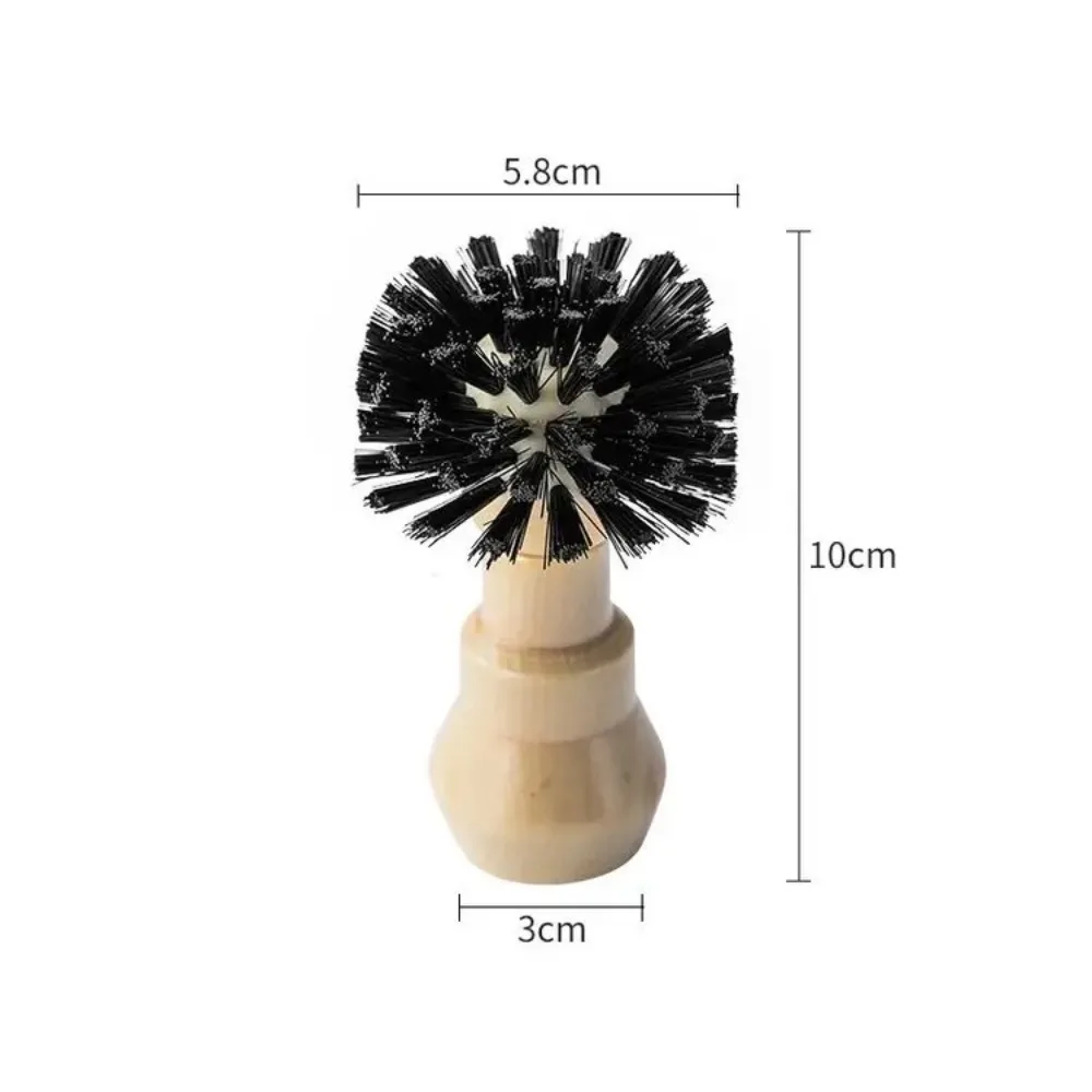 Coffee Cleaning Brush Wooden Coffee Brush Filter Basket Espresso Machine Handle Cleaning Brush Suitable for 49-54 Cm Professional