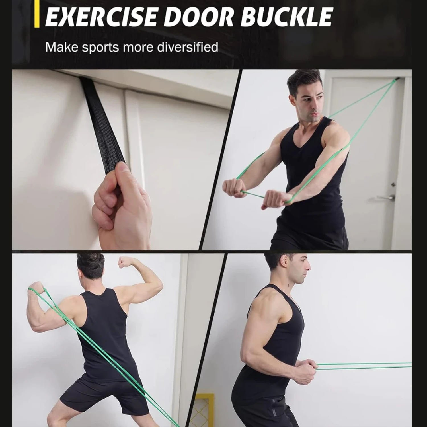 New Workout Pilates Resistance Band Exercise Elastic Band Sport Strength Pull Assist Heavy Duty Fitness Equipment