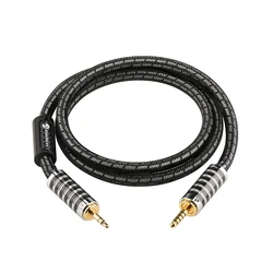 Premium ATAUDIO HiFi Silver Audio Cable - High - Fidelity Sound Transfer for Balanced Audio Devices (4.4mm to 3.5mm)