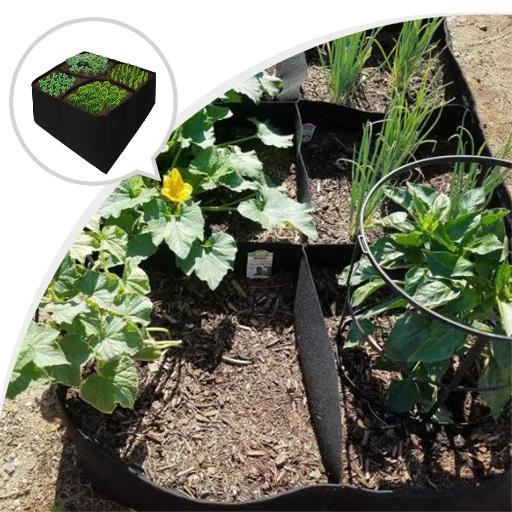 Garden Anywhere with Portable Multi Grid Planting Bags Made from Eco Friendly Materials for Sustainable Growth
