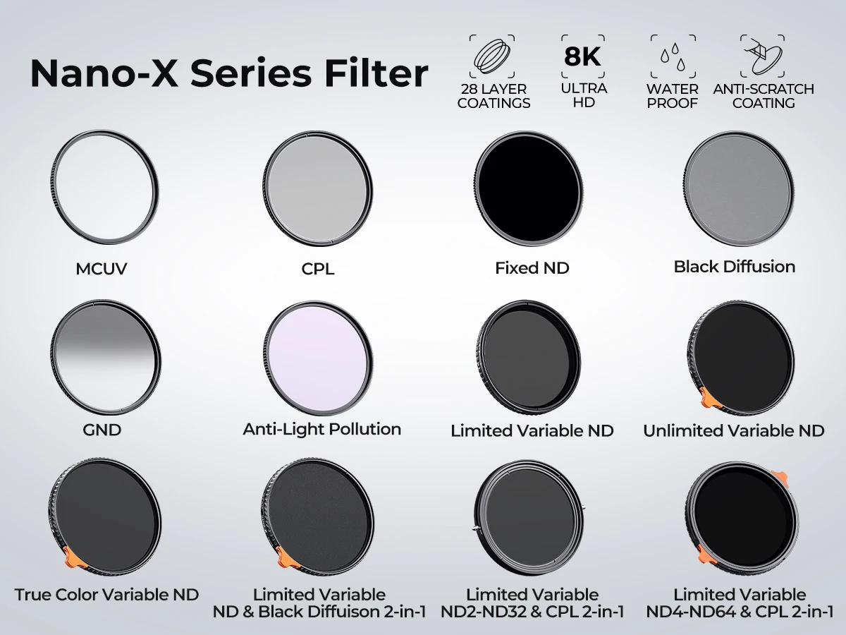 Filtro de Efeito Cinematográfico, Revestido para Fotografia