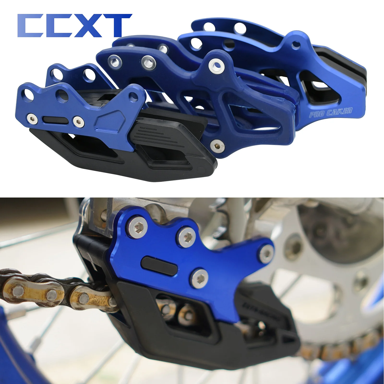 CNC Alminium Rear Chain Guide Chain Guard Protector Protection For Yamaha YZ125 YZ250 YZ250F YZ450F YZ250X YZ250FX WR250F WR450F