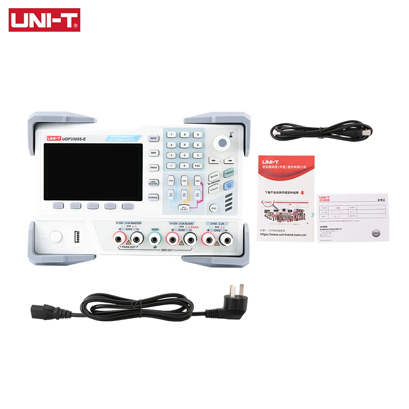 UNI-T UDP3305S-E UDP3305S 프로그래밍 가능한 조정 가능한 DC 전원 공급 장치, 실험실 전압 조정기, 4 채널 고정밀, 30V 5A