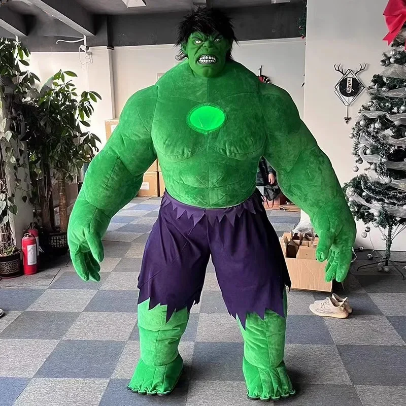 

220 см Огромный надувной Халк, зеленый гигантский зеленый человек, мультяшный персонаж, костюм-талисман, необычное платье, искусственная реклама