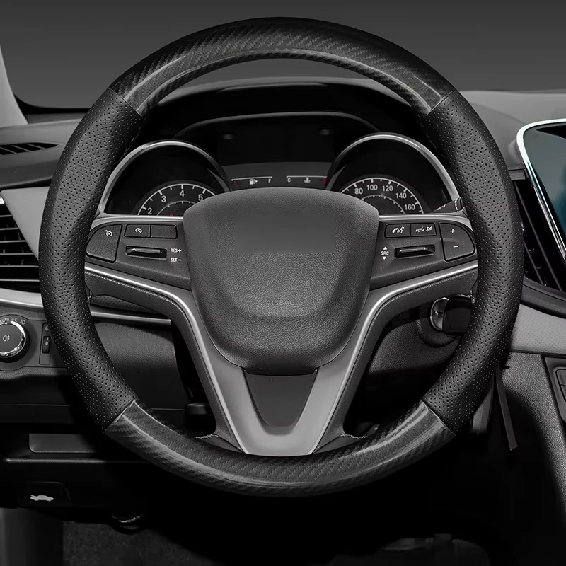 عدم الانزلاق ألياف الكربون الجلود غطاء عجلة القياد...