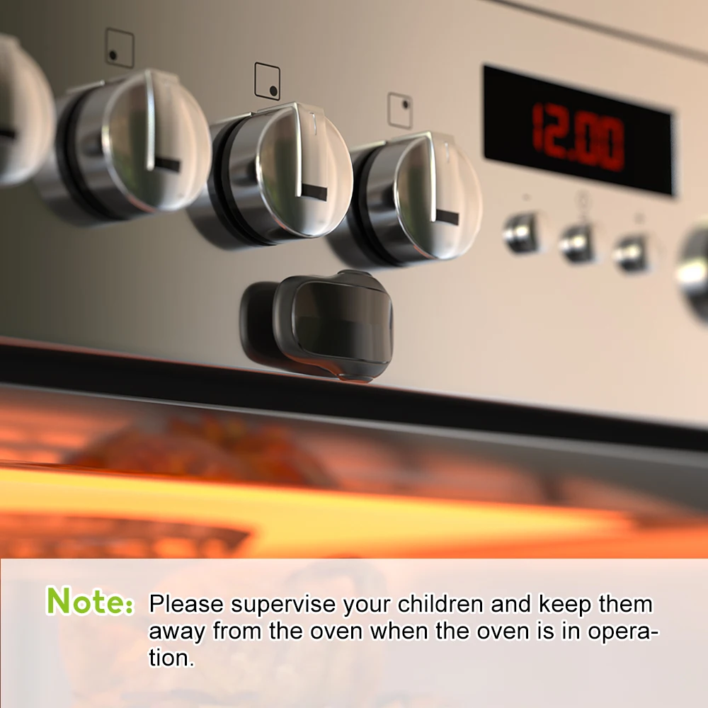 SAFELON 1 Pack Baby Safety Oven Door Lock, Double Button Oven Lock for Kitchen Safety cabinet lock child lock door lock safety lock door window lock