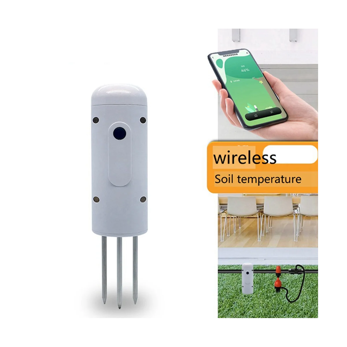 

2Pcs TUYA ZIGBEE Plant Monitor Soil Temperature Meter Moisture Humidity Sensor Garden Automation Irrigation Detector