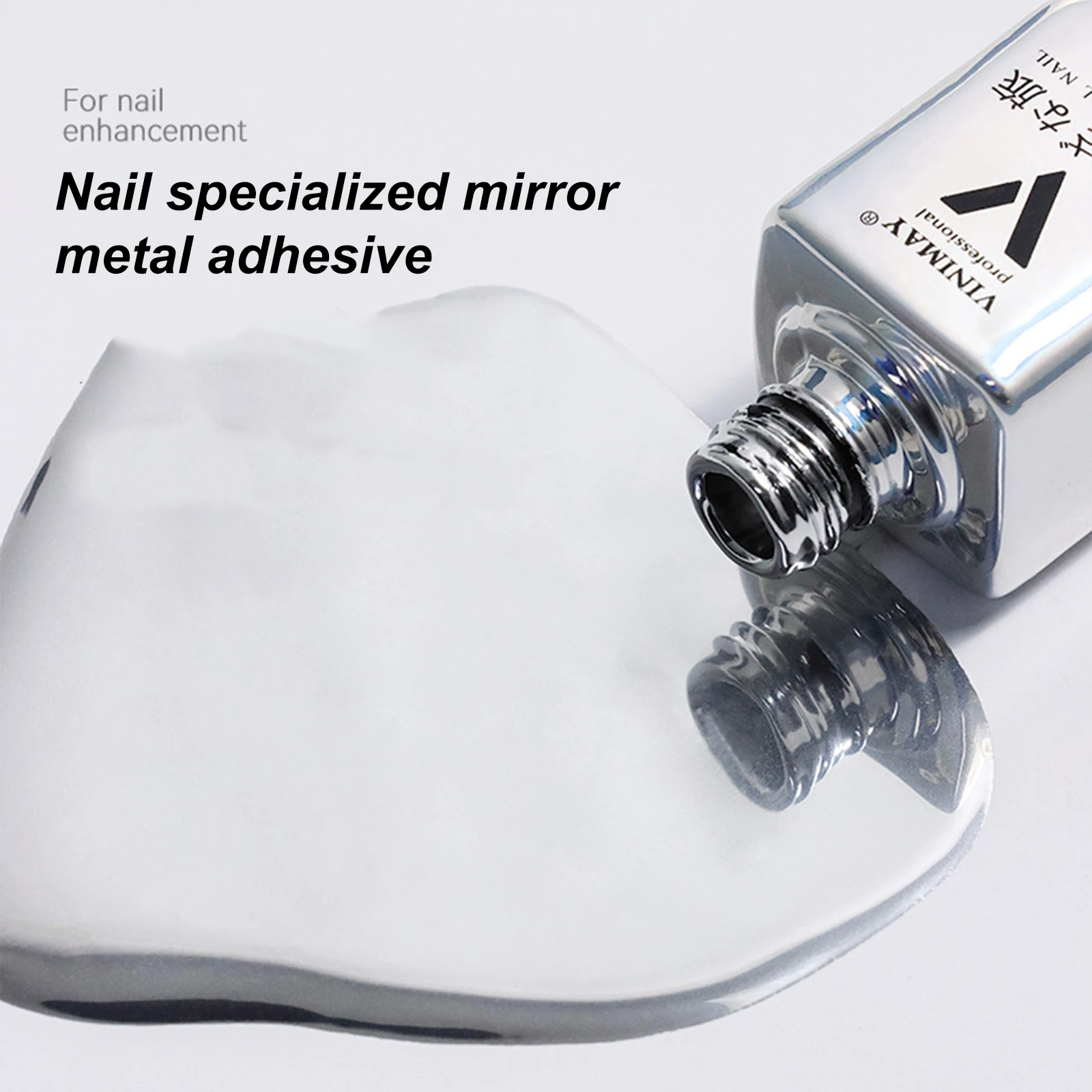 Metal Mirror Glue Silver Gel Nail Polish Nail DIY Art Color Drawing Line Flower Manicure Accessories Nail Art Shop Nail Charms 2