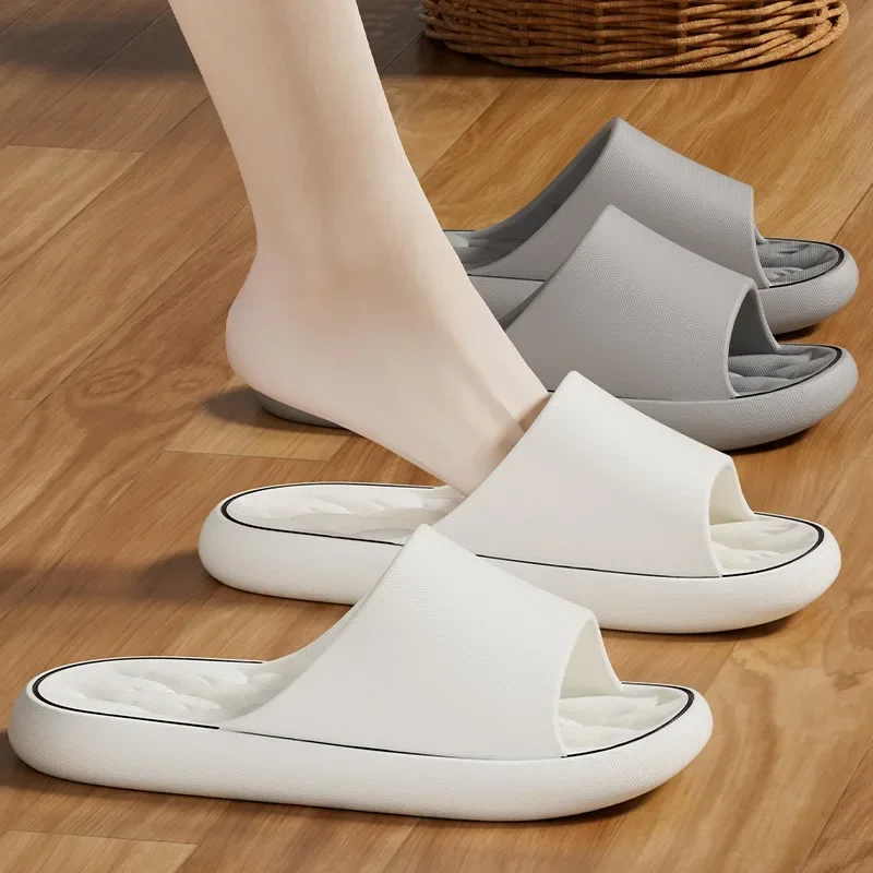 Slippers Sandals Thick Platform Bathroom Home Slippers Women Fashion Soft Sole EVA Indoor Slides Woman Sandals Summer Non-slip Flip Flops