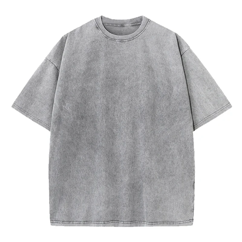 Men's Washed Vintage T-Shirts Street Hip Hop Retro Punk T