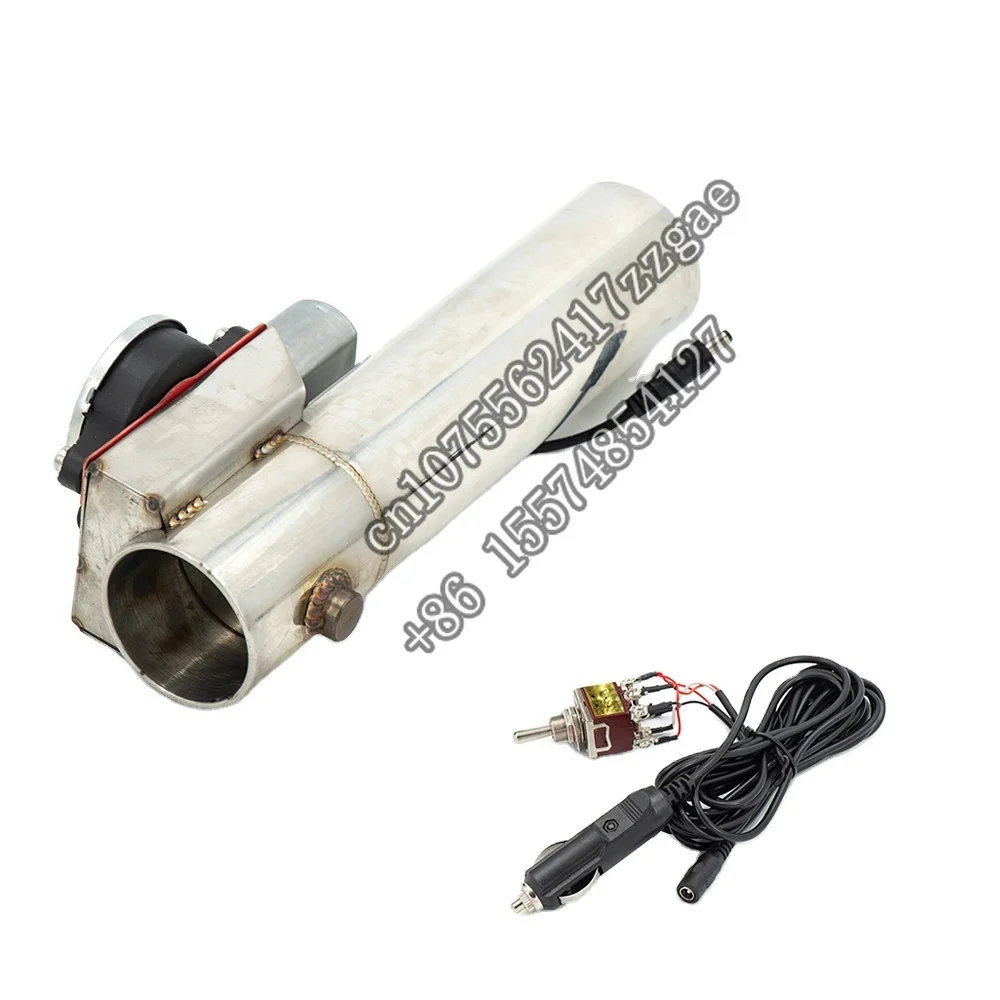 

Universal 2 2.25 2.5 3 inch Electric straight-Pipe Exhaust Downpipe Cutout E-Cut Out Valve System with switch