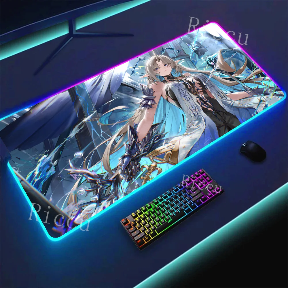 Extra Large RGB HD Kawaii Non-slip Gaming Mouse Pad