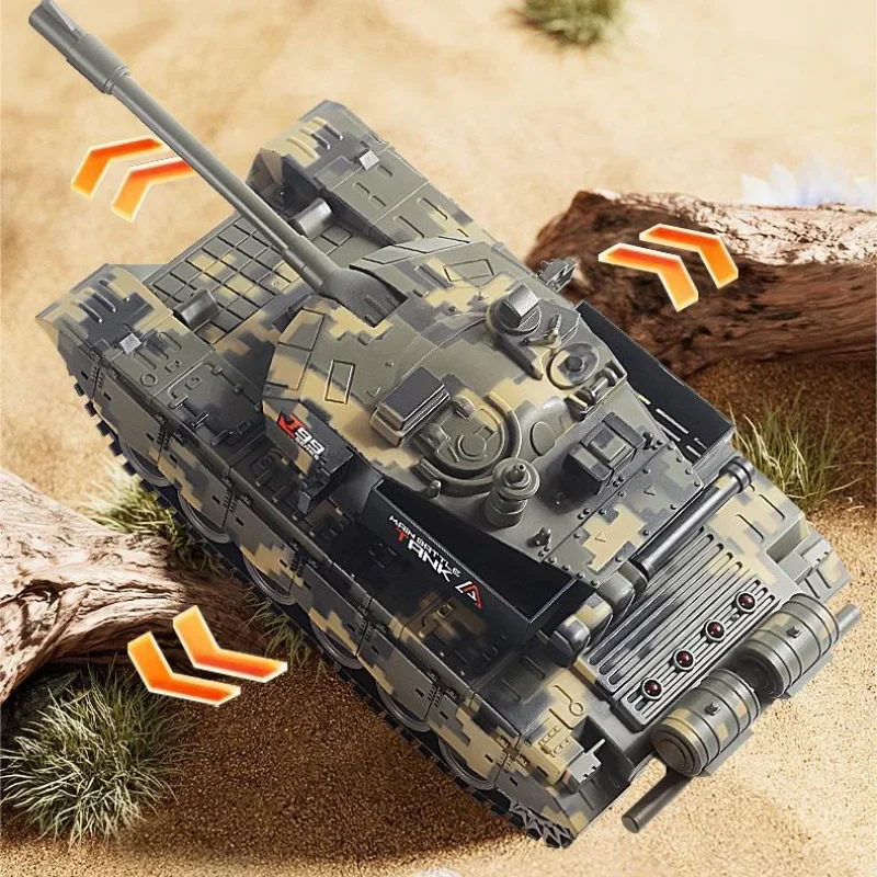 2.4G Remote Control Tracked Tank With Lights 5 11CH Remote Control Armored Vehicle Model Kids Toys Multiplayer Competition Game remote control vehicle remote control tank